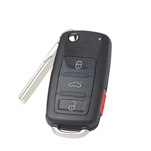 KeylessFactory: 2012-2017 Volkswagen / 4-Button Remote Flip Key / PN: 5KO837202BJ / NBGFS93N
